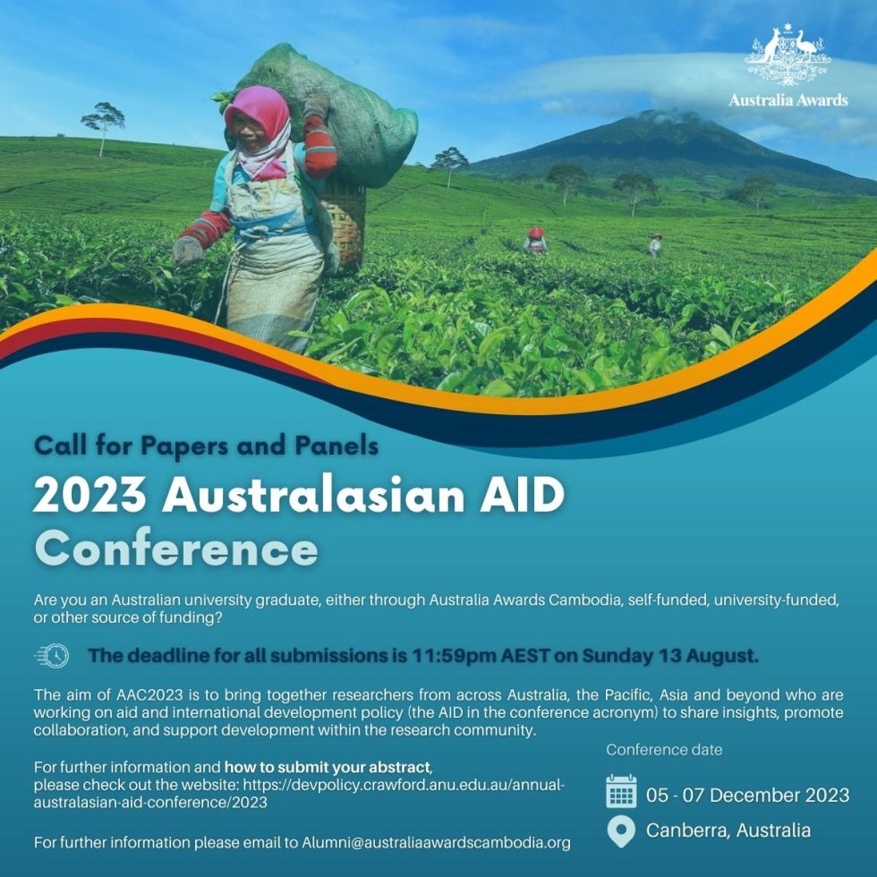 Call for Papers and Panels for the 2023 Australasian AID Conference