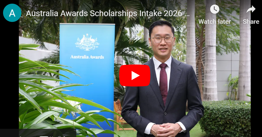 Intake 2026 Australia Awards Scholarships Open